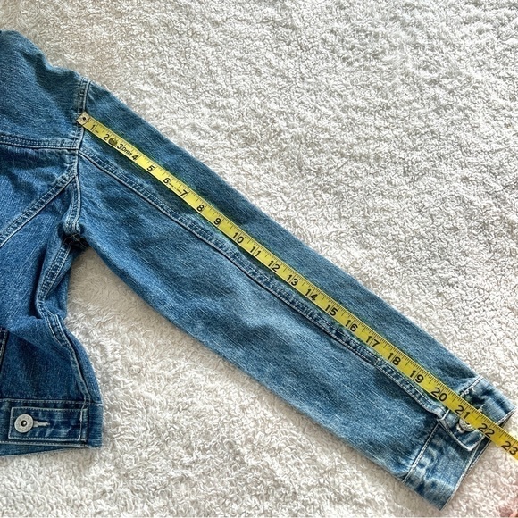 FADED GLORY Woman's Denim Medium Wash Button Down Jacket Size S - Picture 10 of 11